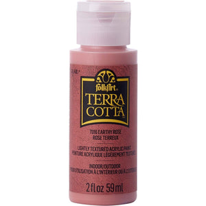 Folkart • terra cotta textured acrylic paint 59ml earthy rose