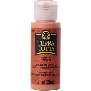 Folkart • terra cotta textured acrylic paint 59ml clay pot
