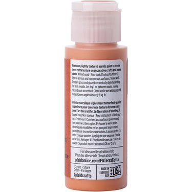 Folkart • terra cotta textured acrylic paint 59ml clay pot