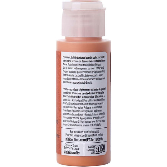 Folkart • terra cotta textured acrylic paint 59ml clay pot