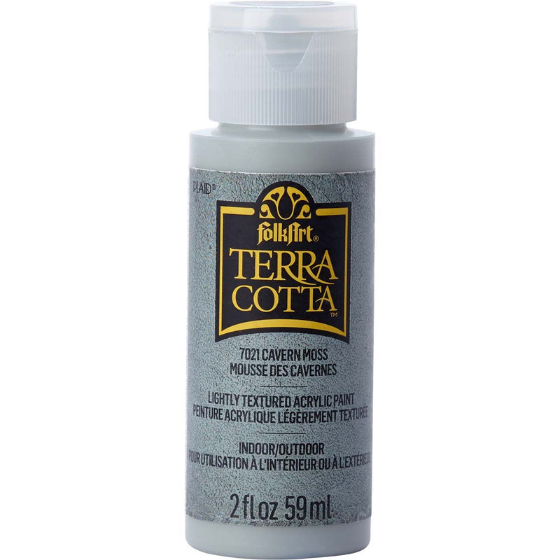 Load image into Gallery viewer, Folkart • terra cotta textured acrylic paint 59ml cavern moss
