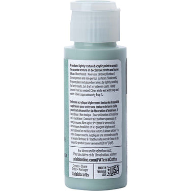 Folkart • terra cotta textured acrylic paint 59ml shale green