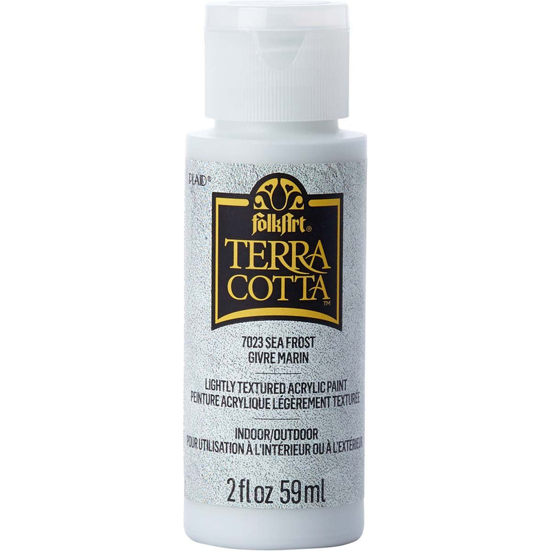 Load image into Gallery viewer, Folkart • terra cotta textured acrylic paint 59ml sea frost
