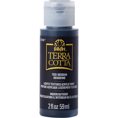 Folkart • terra cotta textured acrylic paint 59ml obsidian