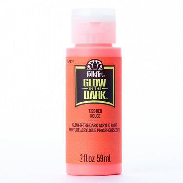 Folkart • glow in the dark colors red glow in the dark 59ml