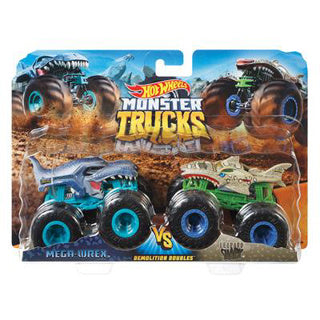 Mattel hot wheels monster trucks 1:64 2 pack assorti | 4 stuks