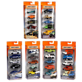 Matchbox Set met 5 auto's