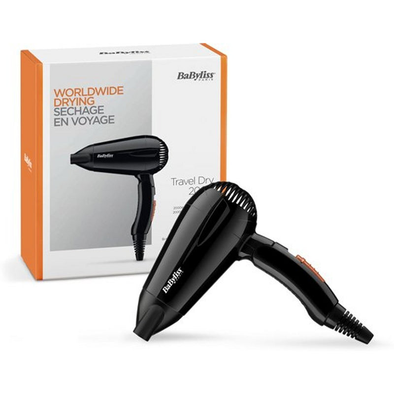 Load image into Gallery viewer, Babyliss 5344e travel dry föhn 2000w zwart
