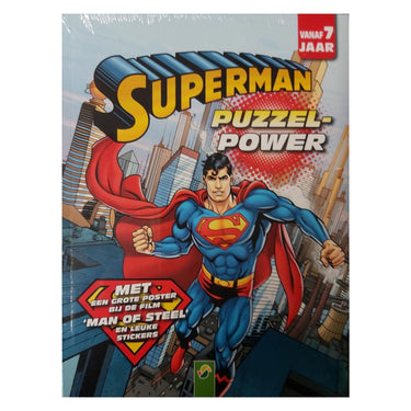 Mondikaarten superman power letterpuzzels, doolhoven doeboek