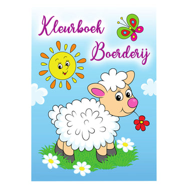 Mondikaarten kleurboek boerderij, 96 pagina's
