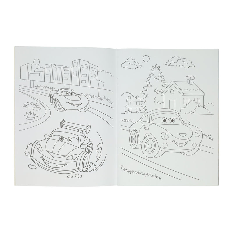 Load image into Gallery viewer, Mondikaarten kleur- en stickerboek super schitterende voertuigen
