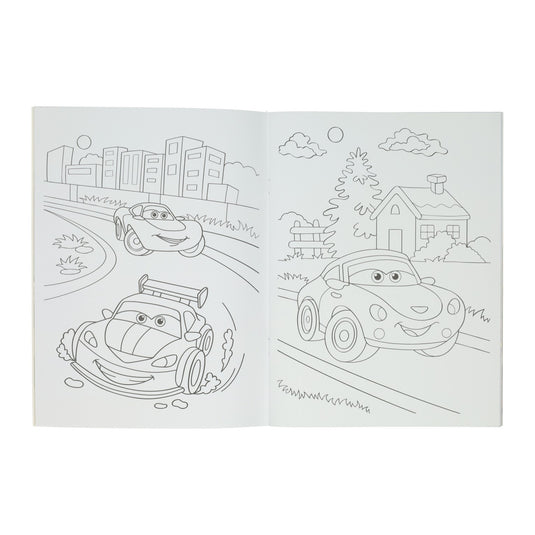 Kleur- en stickerboek super schitterende voertuigen