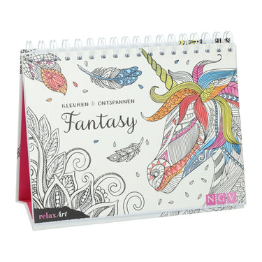 Mondikaarten fantasy kleuren en ontspannen - kleurboek