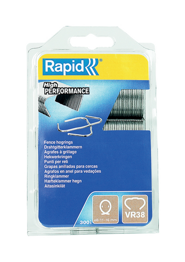 Rapid 1070311 - vr38 hogringen 300 st blister | 5 stuks