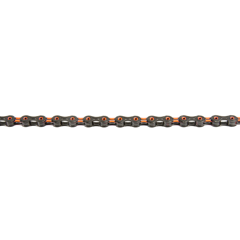 Load image into Gallery viewer, KMC DLC Fietsketting 11-speed 118 schakels OranjeZwart
