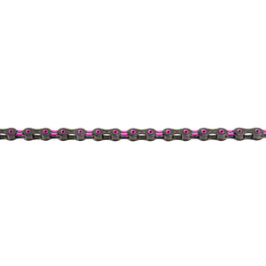 KMC Fietsketting DLC 11 118 schakels - Roze Zwart