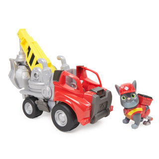 Load image into Gallery viewer, Rubble crew - charger’s kraanwagen met speelfiguur en beweegbare onderdelen - paw patrol speelgoed

