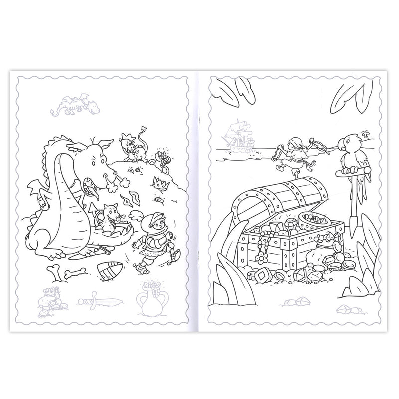 Load image into Gallery viewer, Plakken en Kleuren - Stoere Piraten en Ridders, 4-6 jaar
