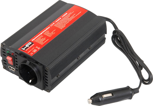 Hp spanningsomvormer voltage coverter 12v-230v l 18.00cm w 14.00cm