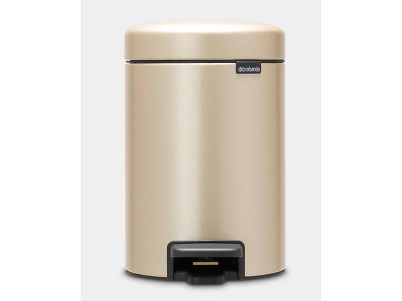 Load image into Gallery viewer, Brabantia pedaalemmer 3l metalic gold
