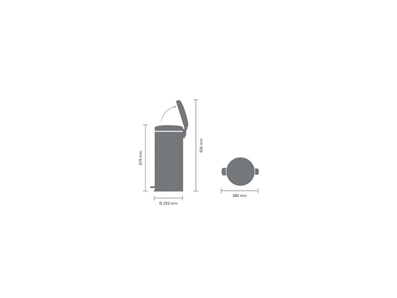 Load image into Gallery viewer, Brabantia pedaalemmer 30l metallic gold
