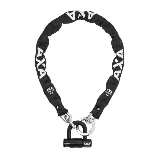 Axa slot ketting loop 9,5x110 met hangslot zwart safety index 15 art 2**