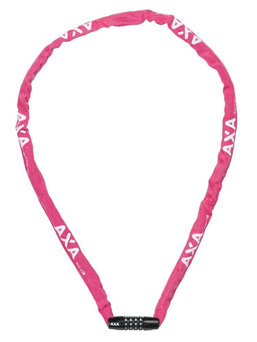 Axa kettingslot rigid rcc code 120x3,5 met polyester hoes - roze