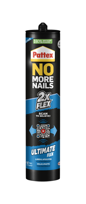 Pattex 1070188 - no more nails ultimate flex wit 39 | 12 stuks
