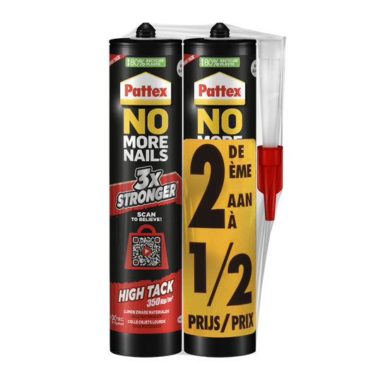 Pattex no-more-nails high-tack montagekit 2x460g | high-tack montagekit voor hangwerken | voor extra sterke montagekit aanhechting.