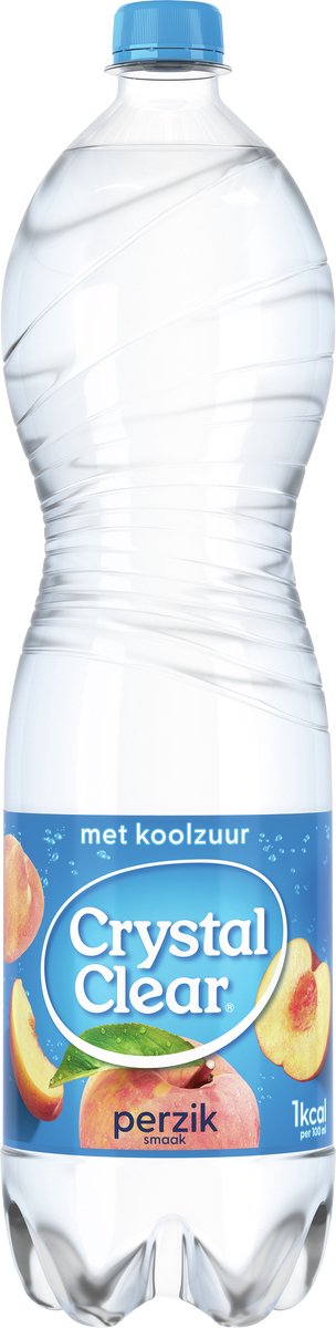 Crystal clear - perzik - 6 x 1,5 liter - voordeelverpakking
