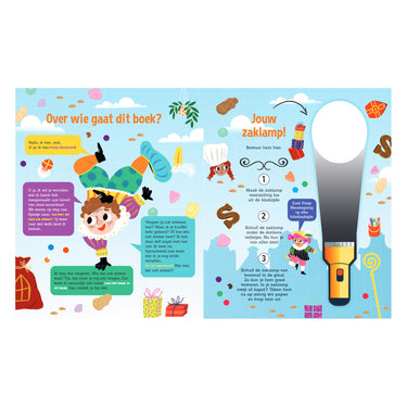 Centraal boekhuis speuren naar sinterklaas + kartonnen zaklamp