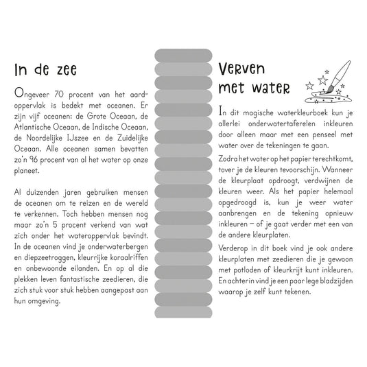 Magisch waterkleurboek In de zee