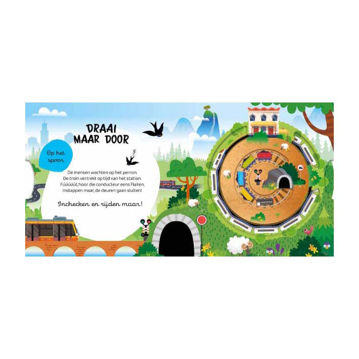Load image into Gallery viewer, Lantaarn publishers draai maar door - voertuigen machines kartonboek

