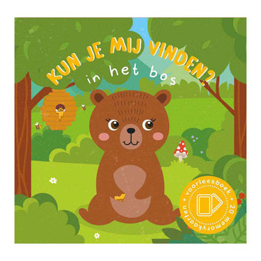 Lantaarn publishers kun je mij vinden? in het bos voorleesboek en 20 memokaarten