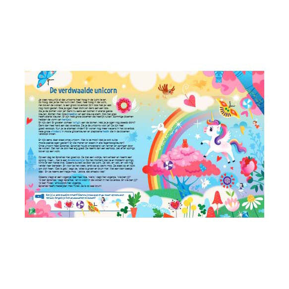 Load image into Gallery viewer, Lantaarn publishers speuren naar unicorns zoekboek met kartonnen zaklamp
