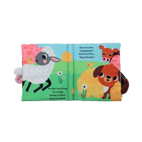 Load image into Gallery viewer, Lantaarn publishers van wie is deze staart? boerderij babyboek
