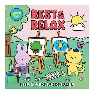 Lantaarn publishers kleurboek sunny vibes - rest relax