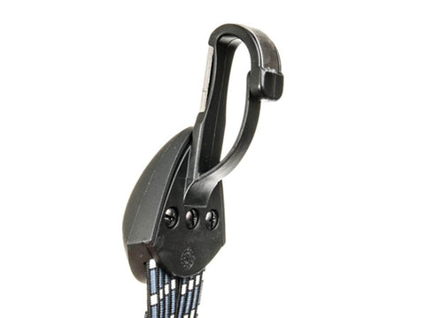 Safety tie with stainless steel hook - black / white /