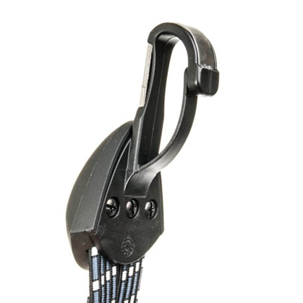 Safety tie with stainless steel hook - black / white /