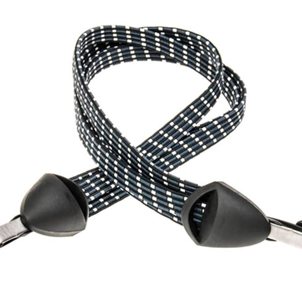 Safety tie with stainless steel hook - black / white /