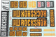 Rockshox decor set decal set orange