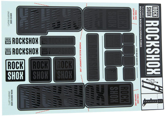 Rockshox decor set decal set stealth