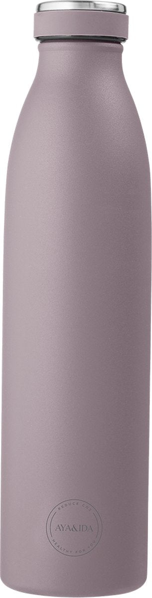 Aya ida - drinking bottle - thermosfles - waterfles - 750ml - lavender