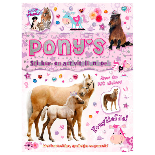 Rebo publishers dierenvriendjes - pony's sticker- en activiteitenboek
