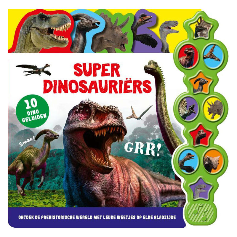 Load image into Gallery viewer, Rebo publishers geluidenboek super dinosauriers
