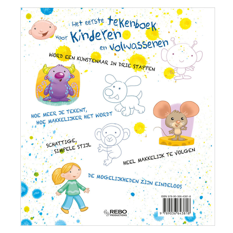 Load image into Gallery viewer, Rebo Publishers Het Eerste Tekenboek Voor Kinderen en Volwassenen
