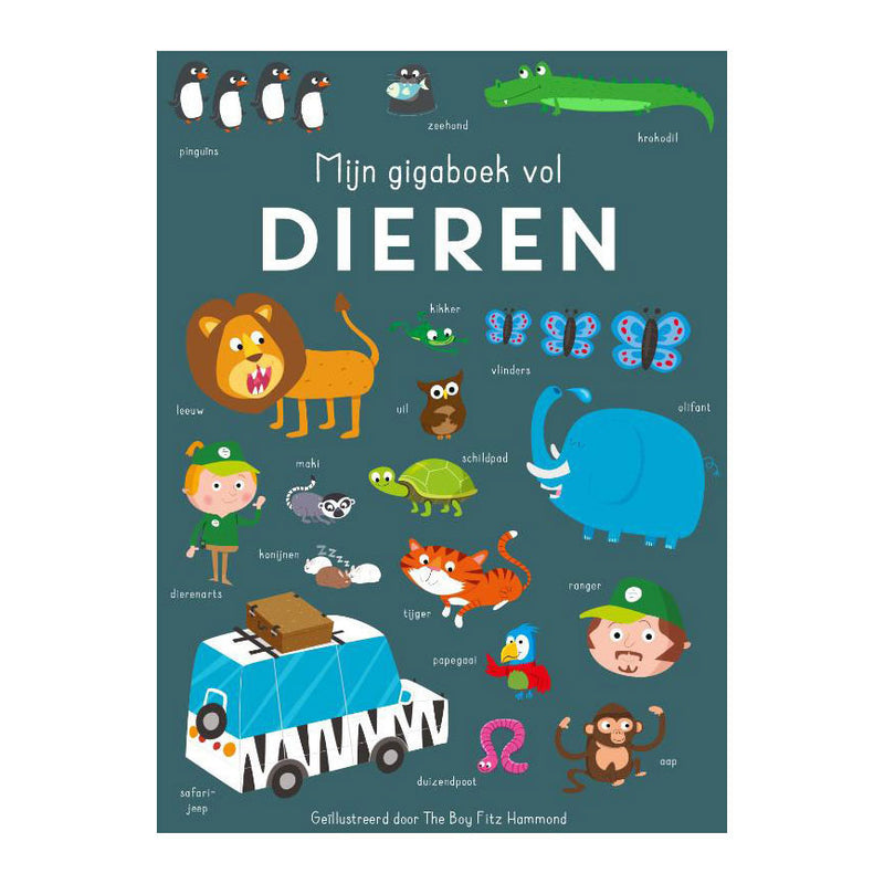 Load image into Gallery viewer, Rebo publishers mijn gigaboek vol dieren
