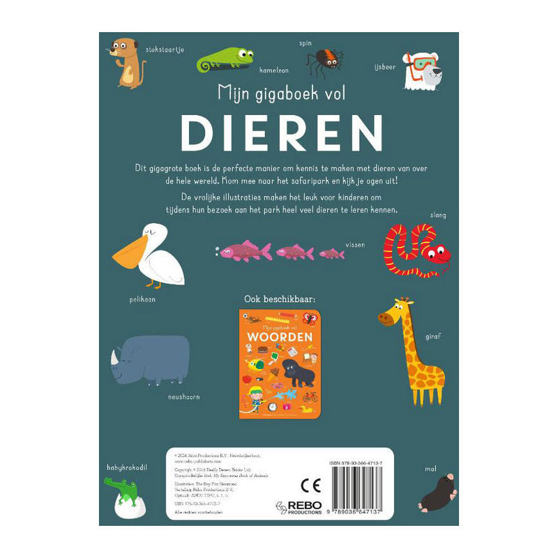 Load image into Gallery viewer, Rebo publishers mijn gigaboek vol dieren
