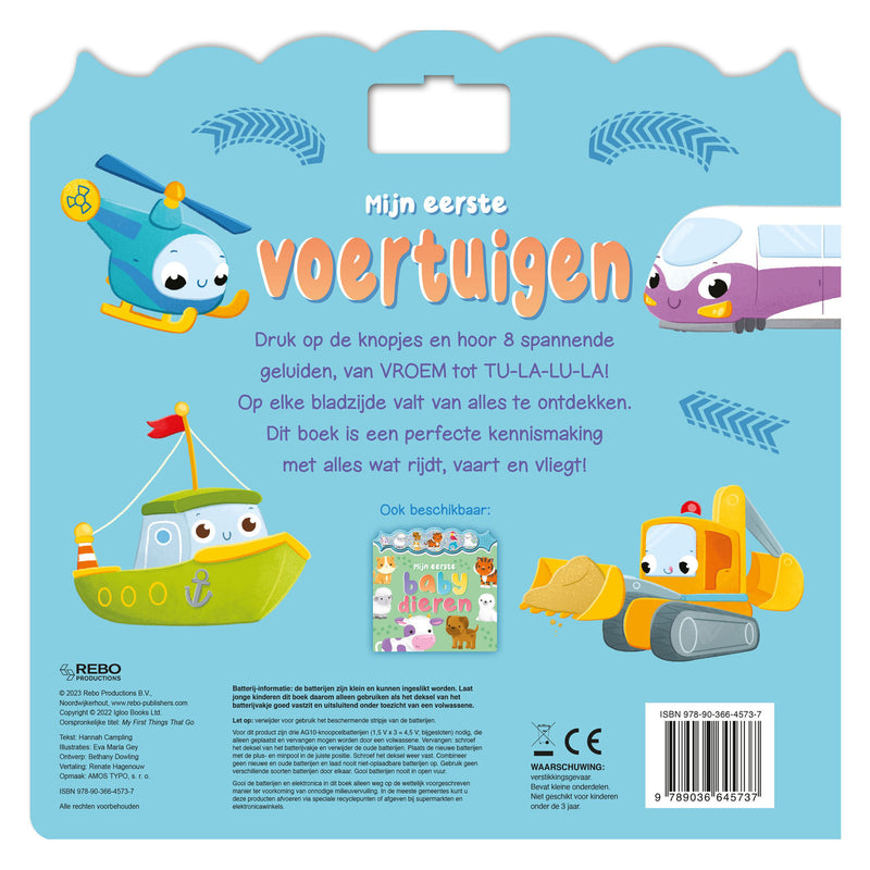 Load image into Gallery viewer, Rebo publishers geluidenboek mijn eerste voertuigen
