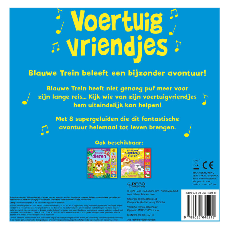 Load image into Gallery viewer, Rebo publishers voertuigvriendjes - 8 geluiden
